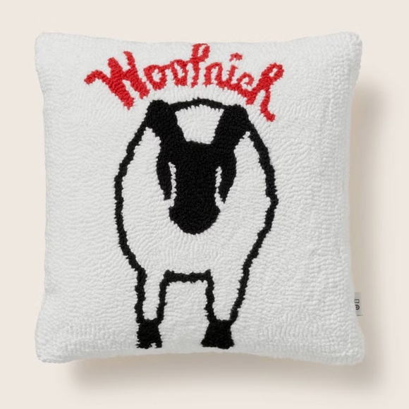 14"x14" Textured Sheep Square Toss Pillow Cream - Woolrich - Picture 1 of 4